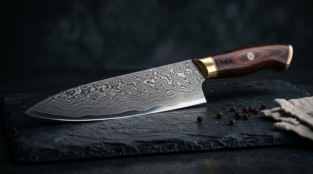 DastakDo Signature Damascus Chef Knife 8.5"