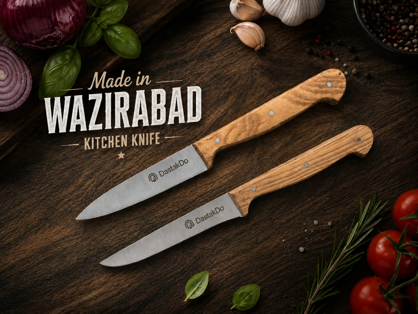 DastakDo Pair of 2 Kitchen Knives