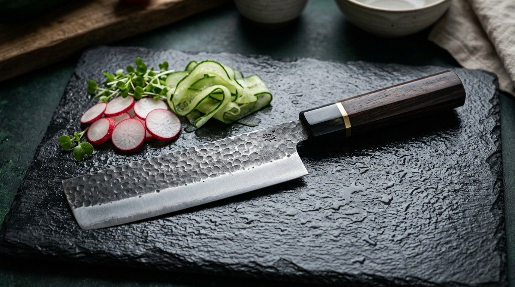 DastakDo Precision Forged Japanese Nakiri Vegetable Knife 6.5"