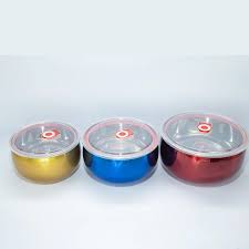 Fresh Box 3Pcs Handi Steel Multi Colour